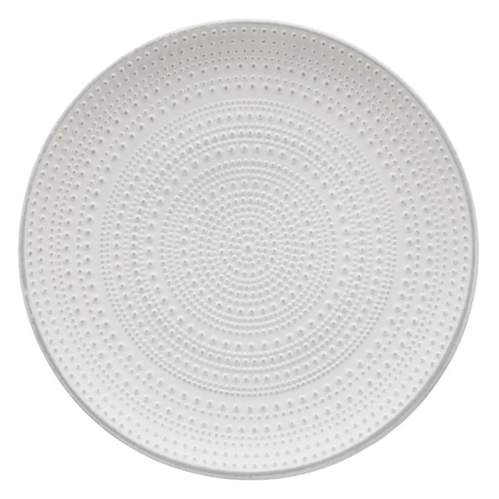 Centre de table Maia rond D.30cm blanc