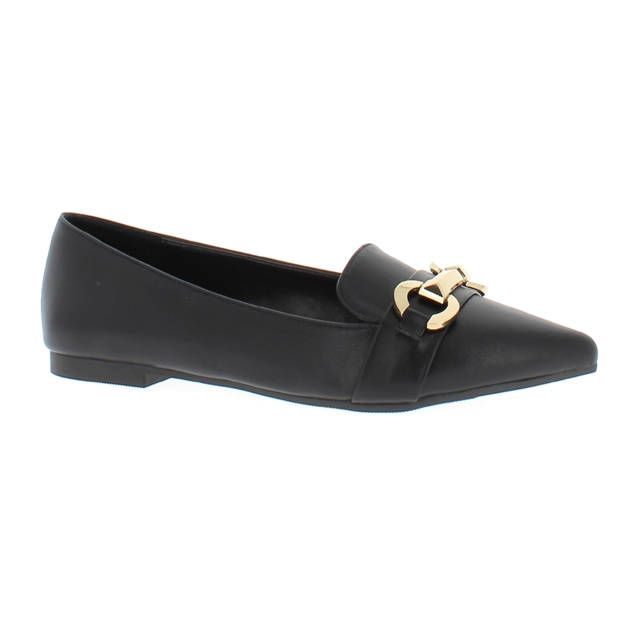 Marina Galanti Scarpe Donna Ballet Flat with Gold Horsebit MG W24A036 Black