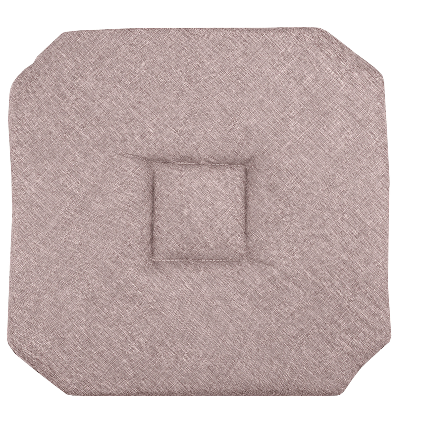 Galette de chaise italienne et unie - Rose poudré