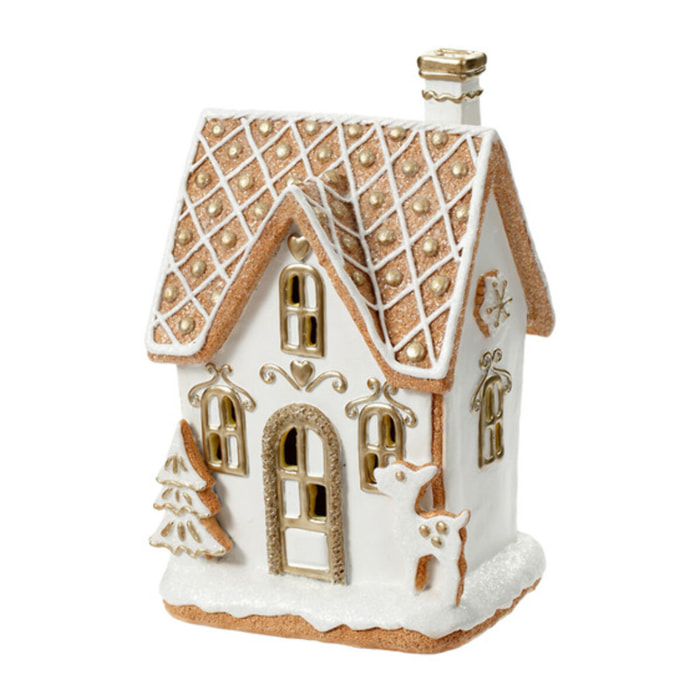 Casetta Gingerbread con led