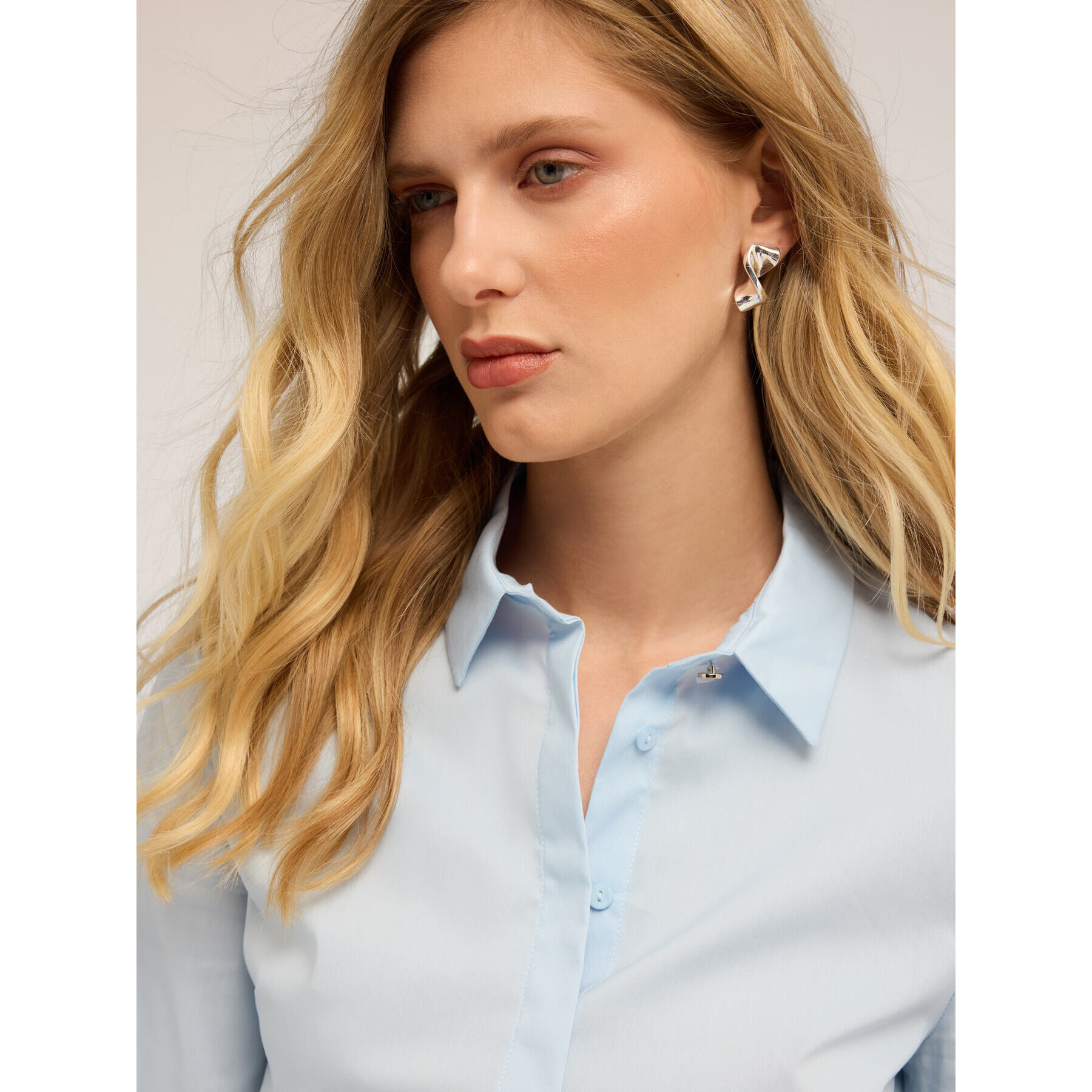 Motivi - Camisa de popelina - Light - blue