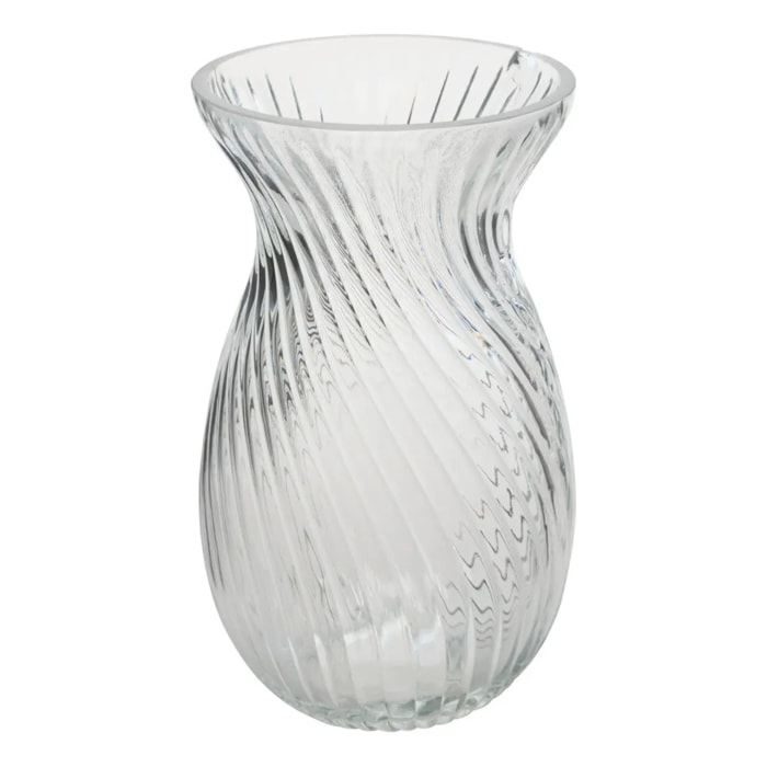 Vase Manel en Verre 12x12x20cm Transparent