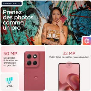 Smartphone MOTOROLA G86 Rouge 256Go 5G