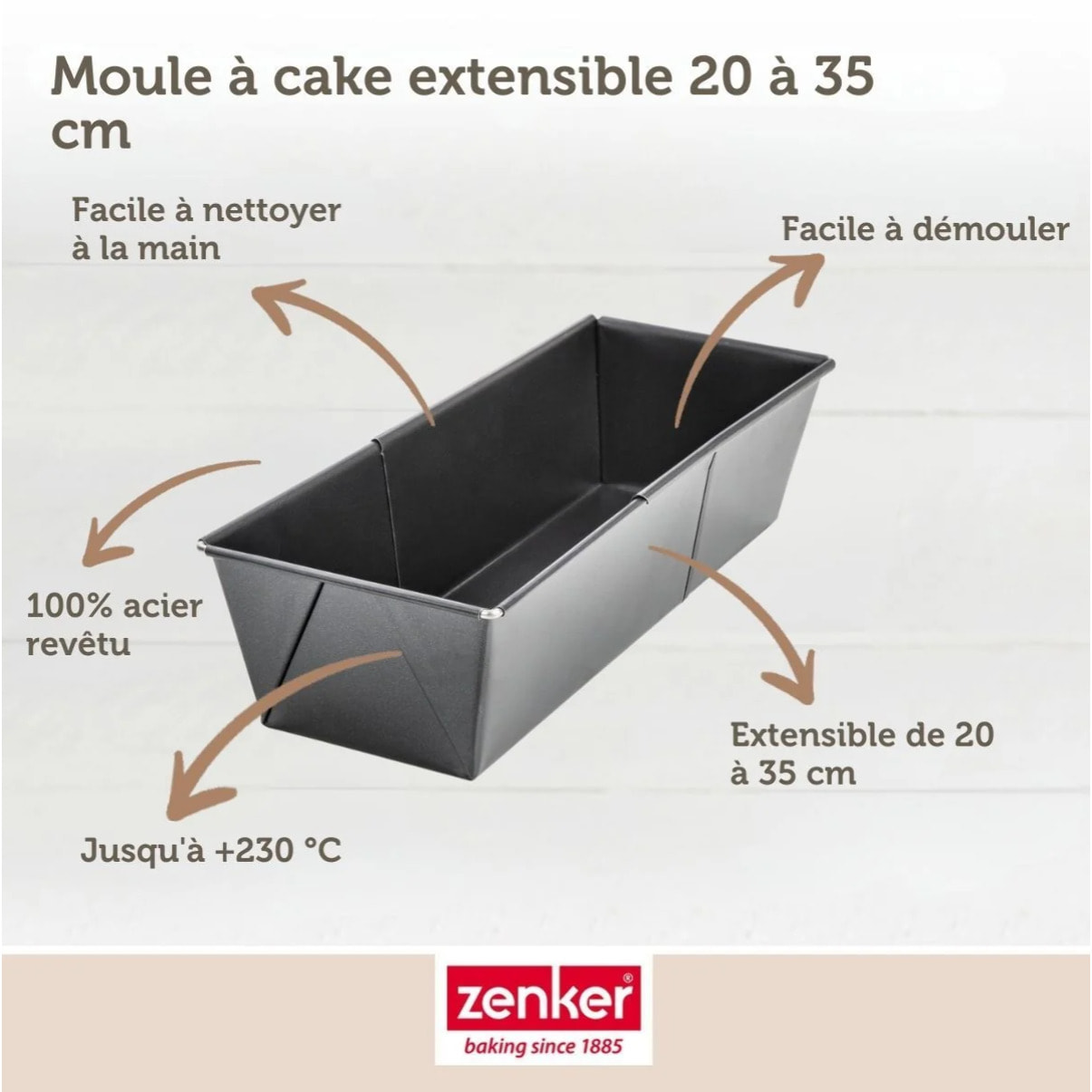 Set de 4 ustensiles de pâtisserie moule à gâteaux bol et spatule Black metallic Black mettallic Zenker  Black mettallic