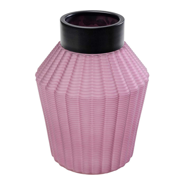 Vase Barfly violet mat 28cm Kare Design