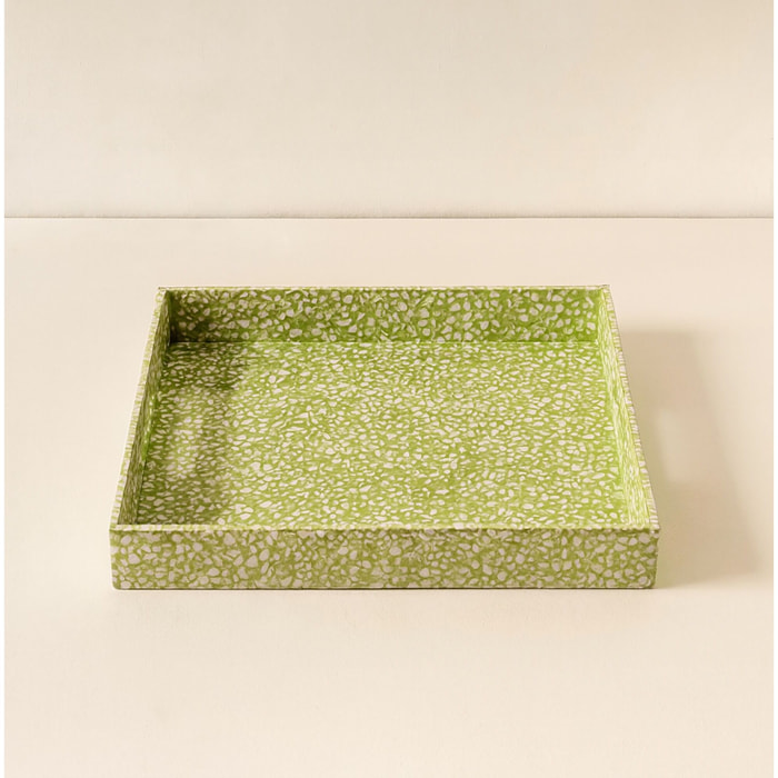 Plateau en coquilles d'œuf vert  TULUM