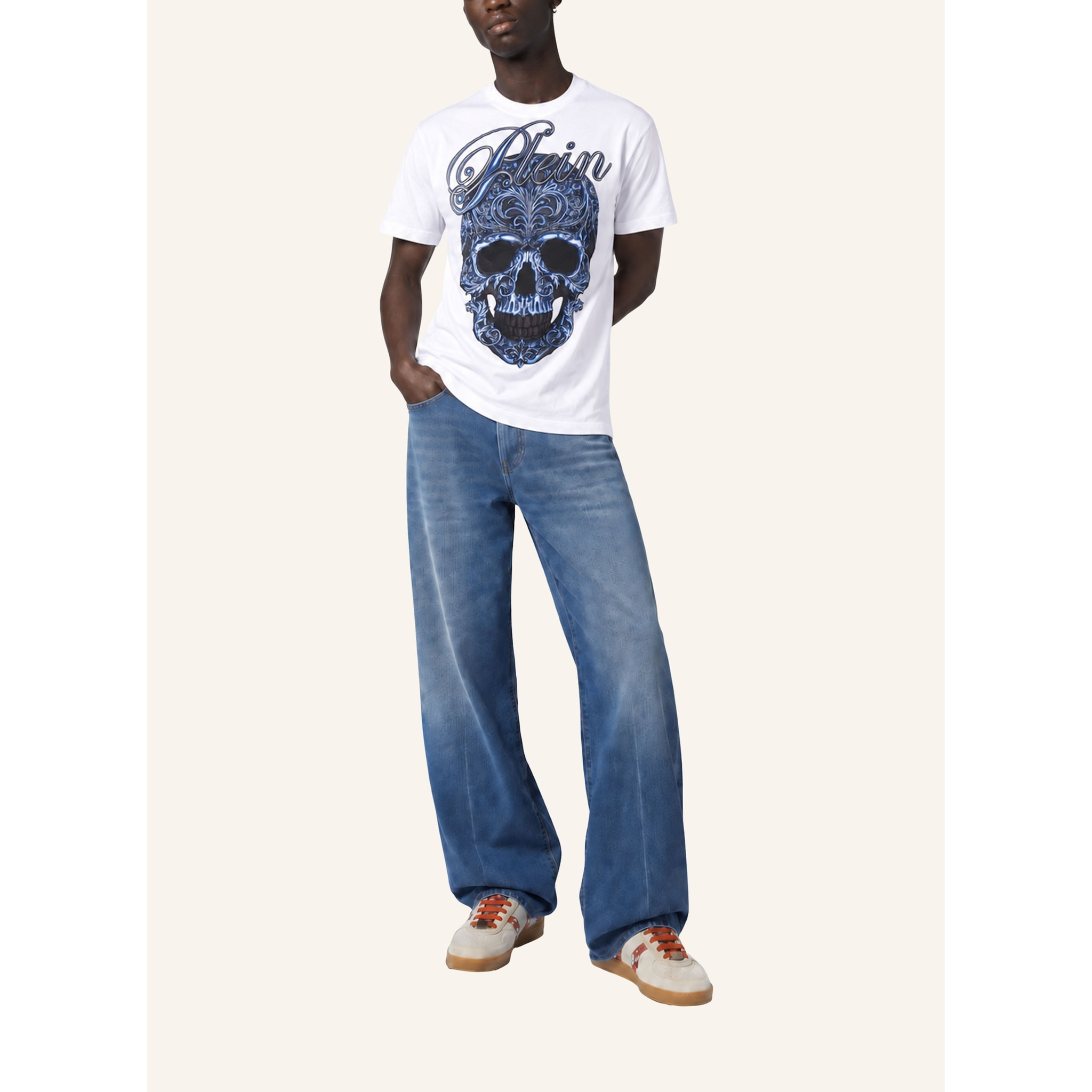 PHILIPP PLEIN T-shirt girocollo a maniche corte SKULL