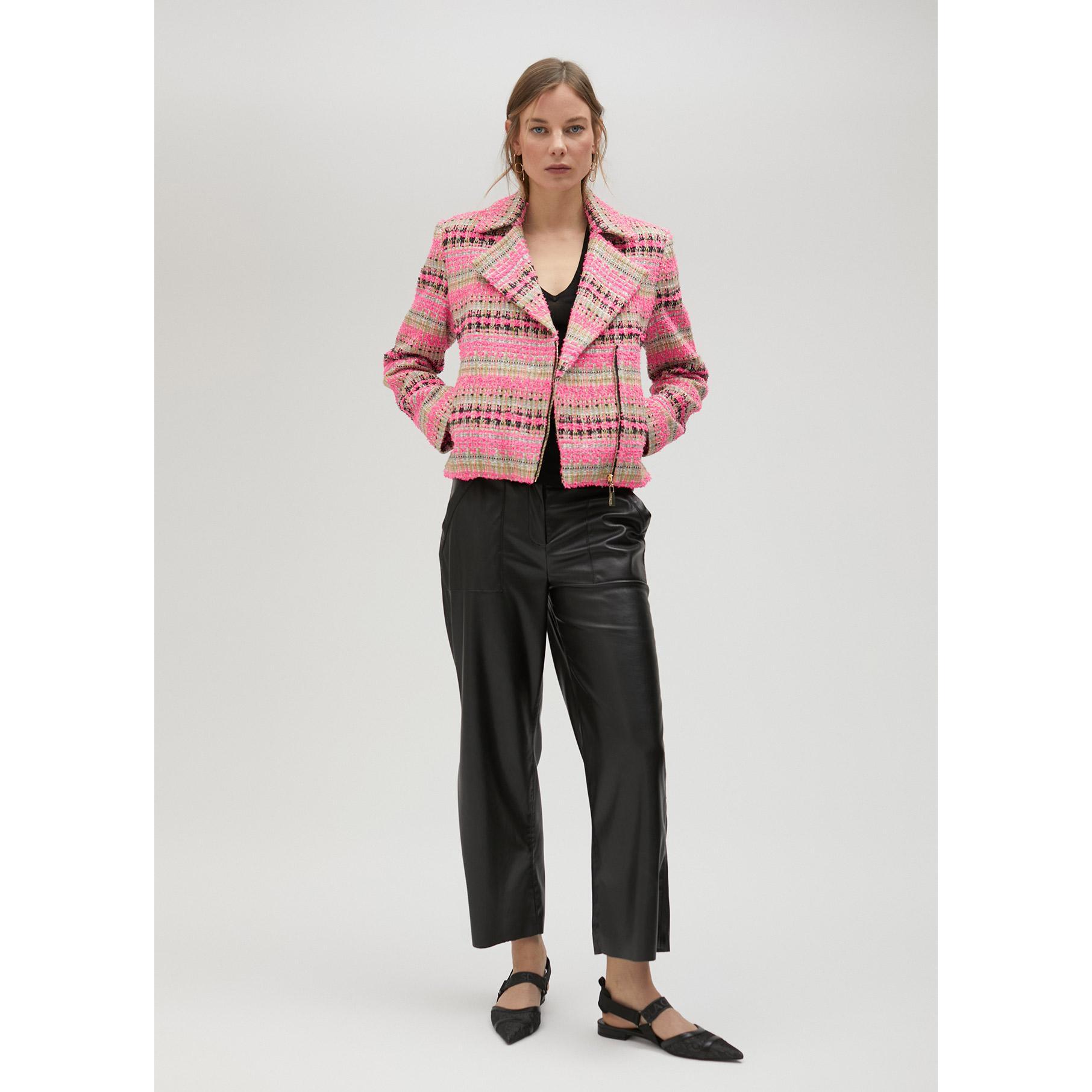 Giacca biker tweed