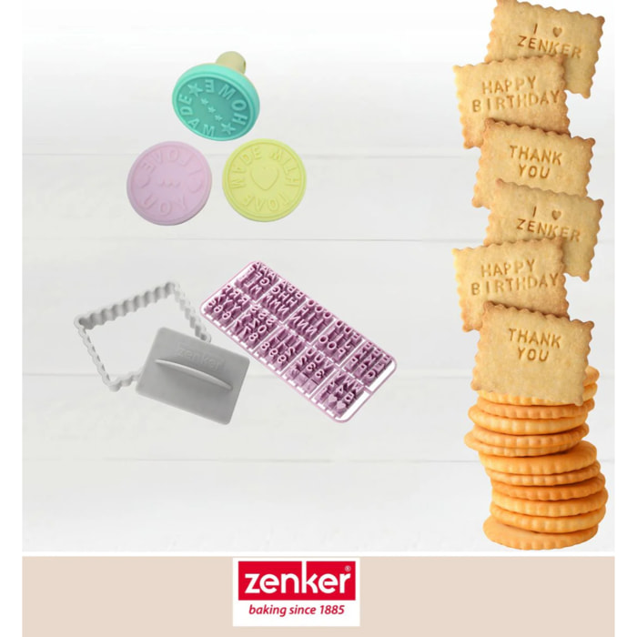 Ensemble de tampon pour biscuits Zenker Smart Pastry