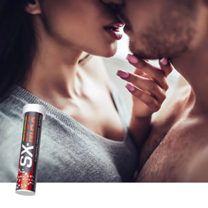 NUTRIEXPERT - SX-MAX - Complément Alimentaire à Base de Bois Bandé, Ginseng, Éleuthérocoque et Vitamines - Pour une Meilleure Fonction Sexuelle Masculine - Arôme Orange - Lot de 2 produits