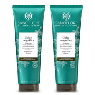 Magnifica - Lot de 2 gel nettoyants anti-imperfections certifiées Bio (2x120ml)