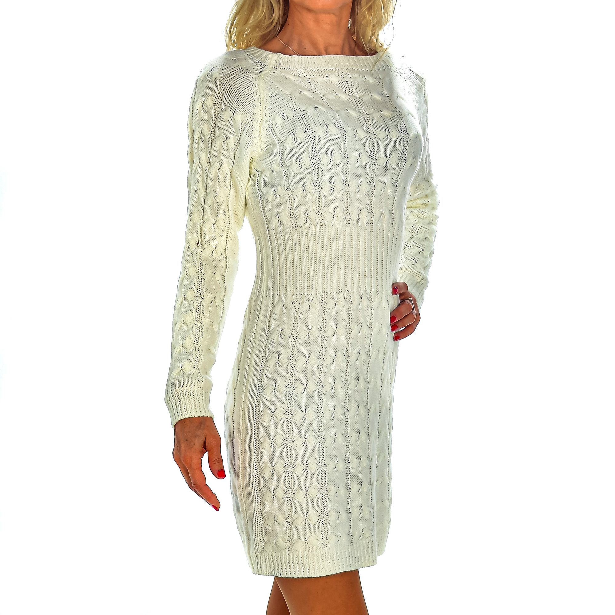 Abito in maglia taglia unica. Fatto in Italia.