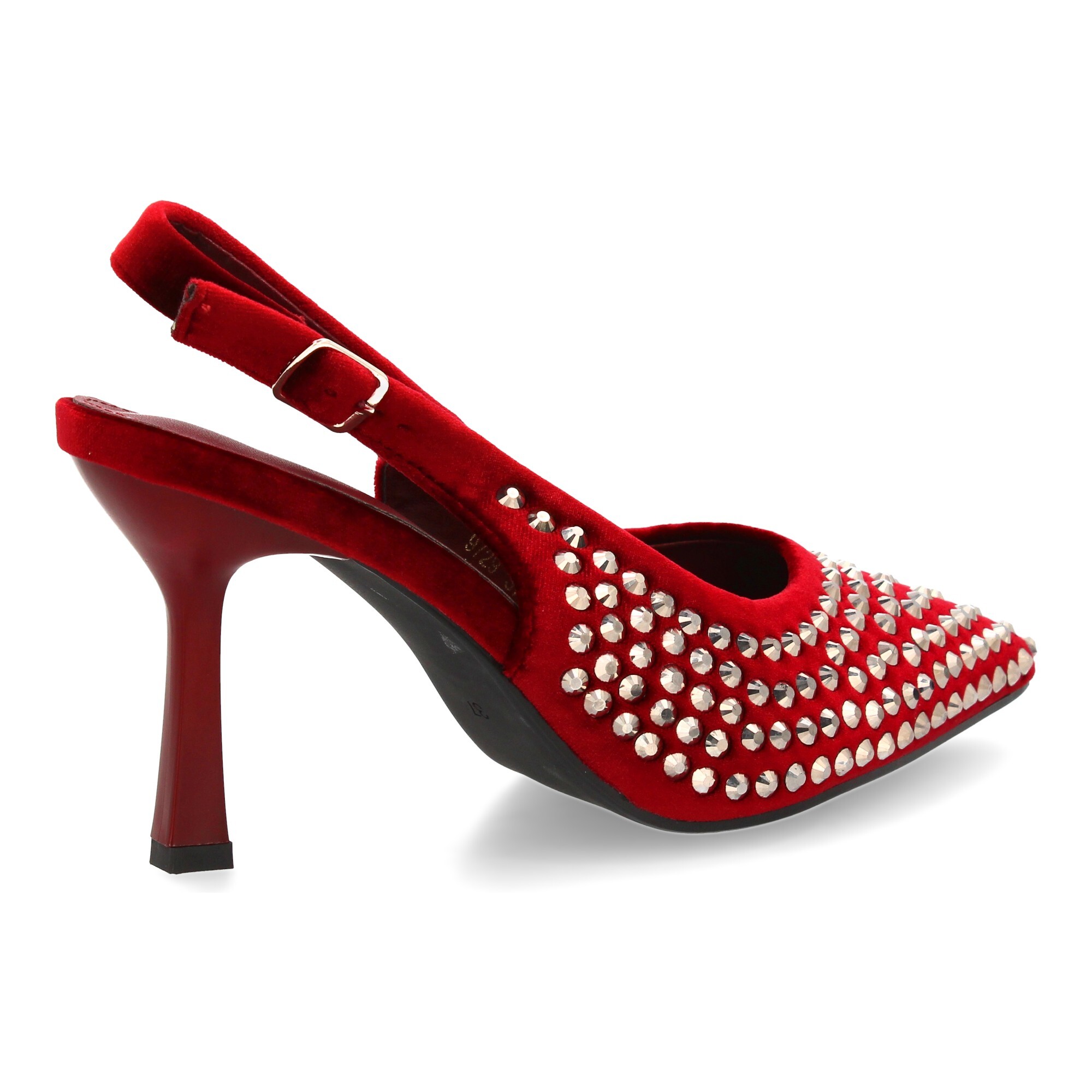 Zapato de salón punta fina y pedrería