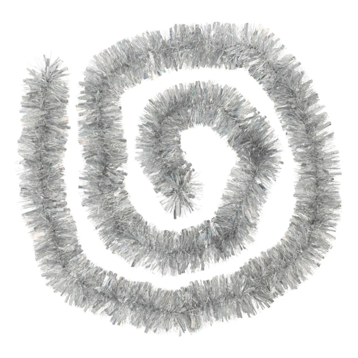 Guirlande de noël longue laser argenté 100x6x3m