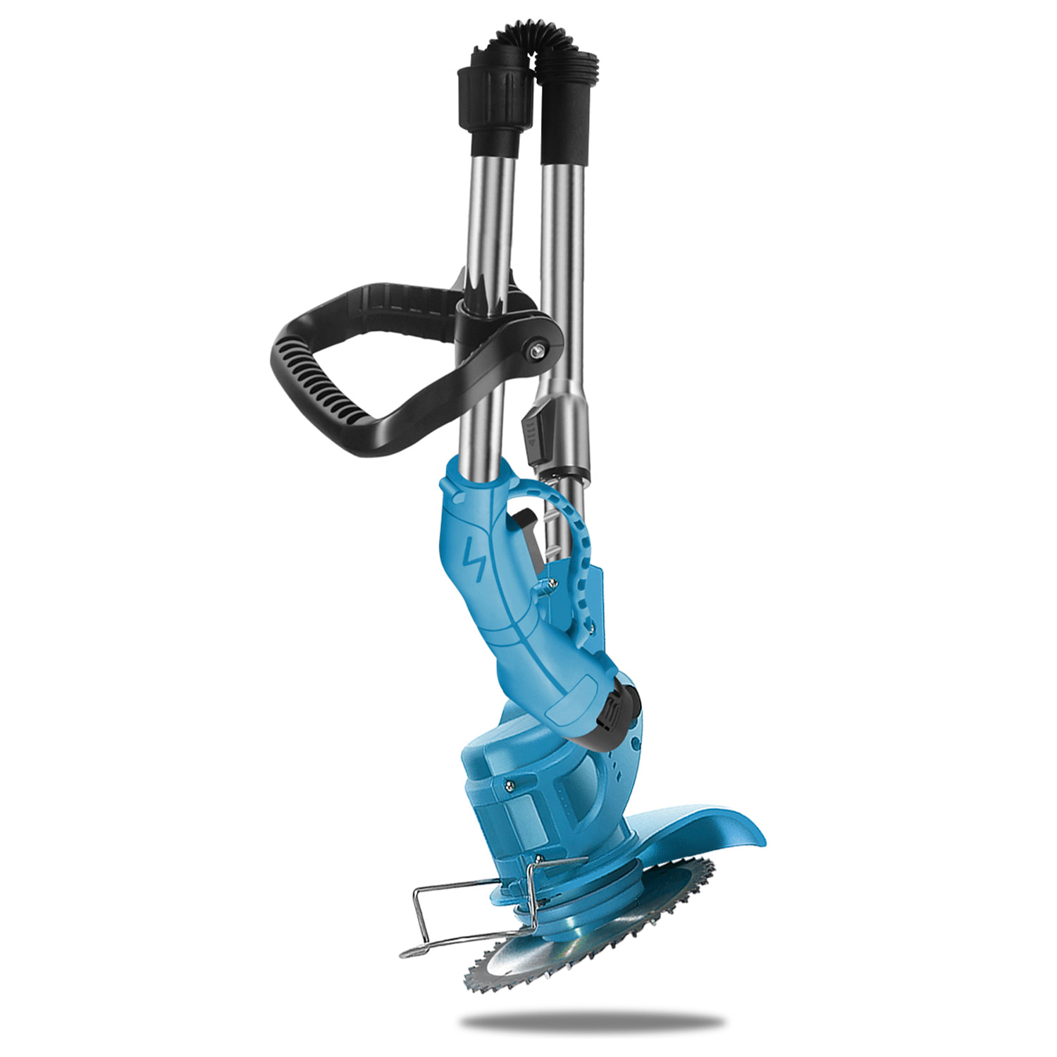 Desbrozadora 12V con 10000rpm, 400W de potencia y DOBLE BATERIA 4500mAh. 2 alturas.