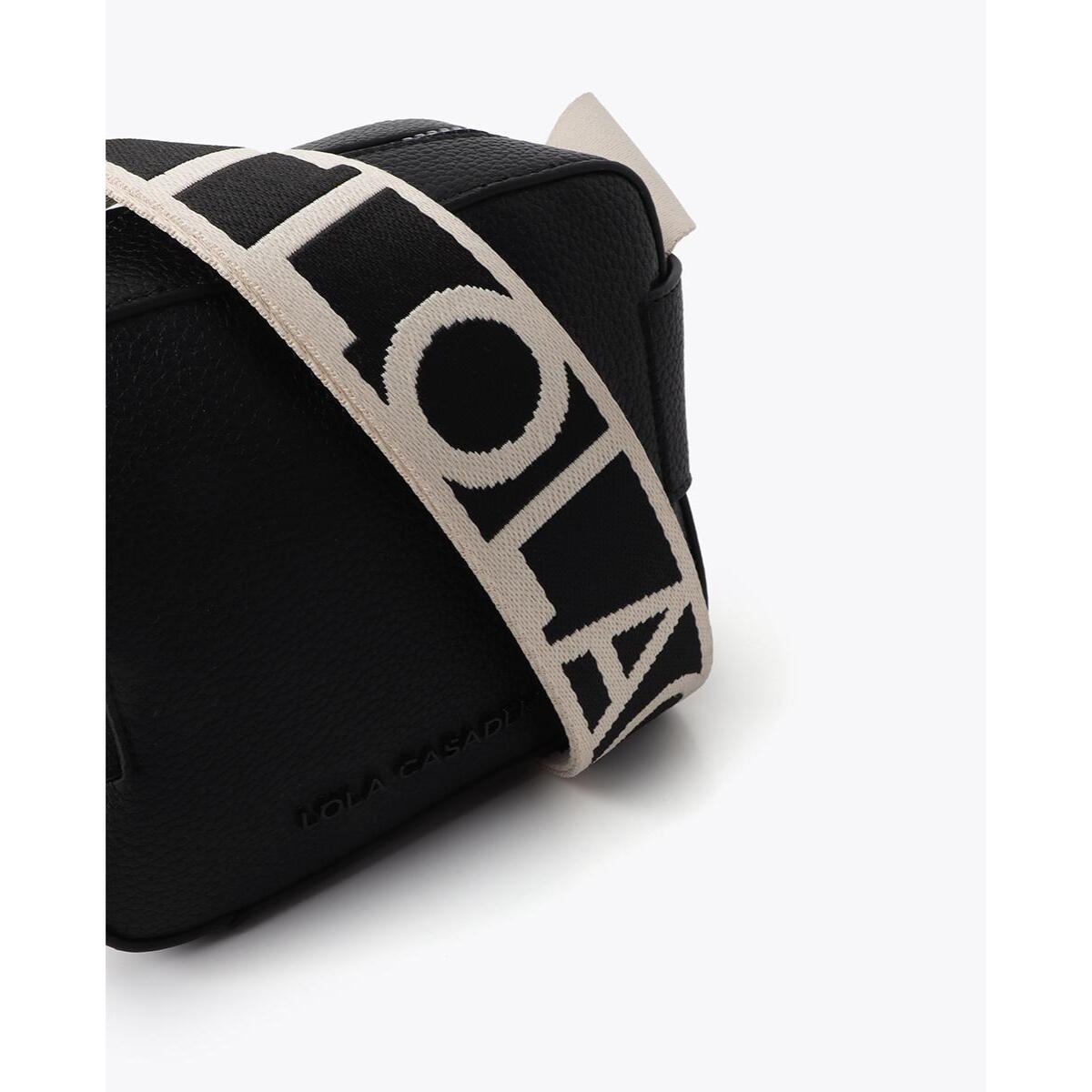 Borsa a tracolla in nylon a contrasto