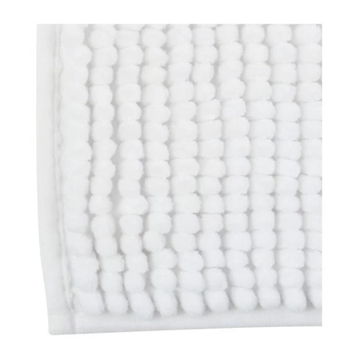Tapis de bain Microfibre CHENILLE Blanc MSV