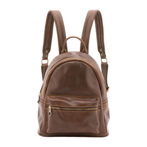 Zaino  unisex In Vera pelle Made in Italy 23x29x13 cm