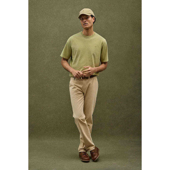 Maglietta verde foglia dal fit ampio a girocollo con logo Rigby Go