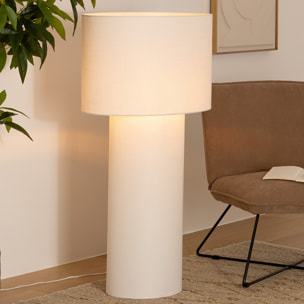 Lampadaire "Eira" H115cm blanc