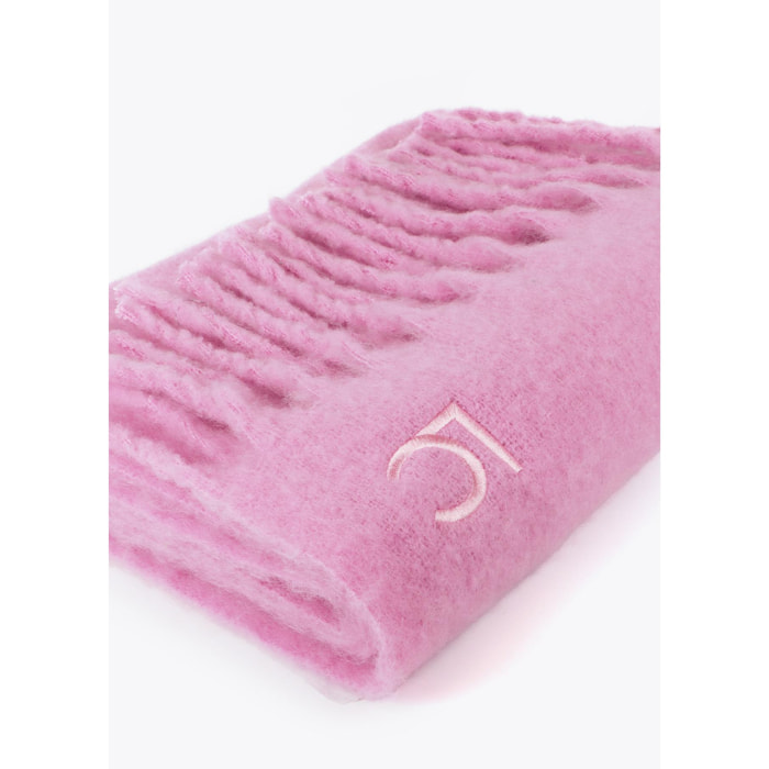 Sciarpa Liscia con Frange Spesse