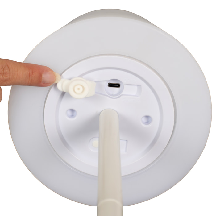Lampe A Poser Ip44 Rechargeable Blanc