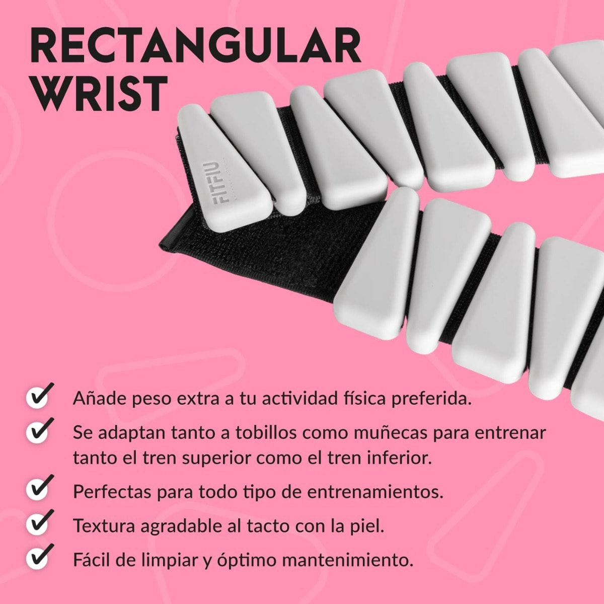 Muñequeras de pesos de 0,5kg  FITFIU by Patry Jordan