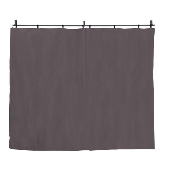 Rideau universel pour pergola Izifix - Gris