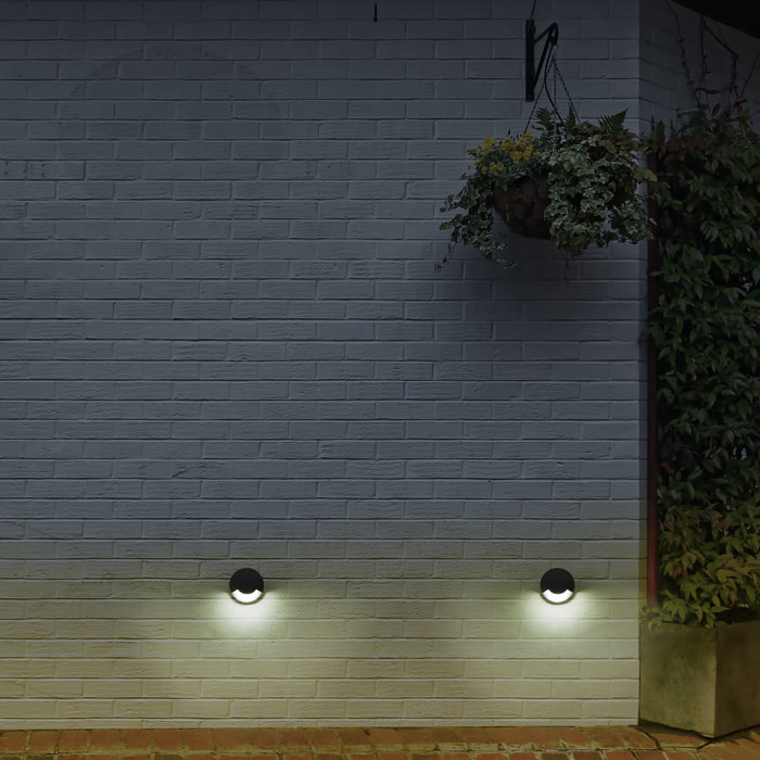 Forlight Sort - Foco Empotrable de Suelo y Pared LED para Exterior IP65. Foco LED 2.2W Blanco Cálido 3000K para Señalización de