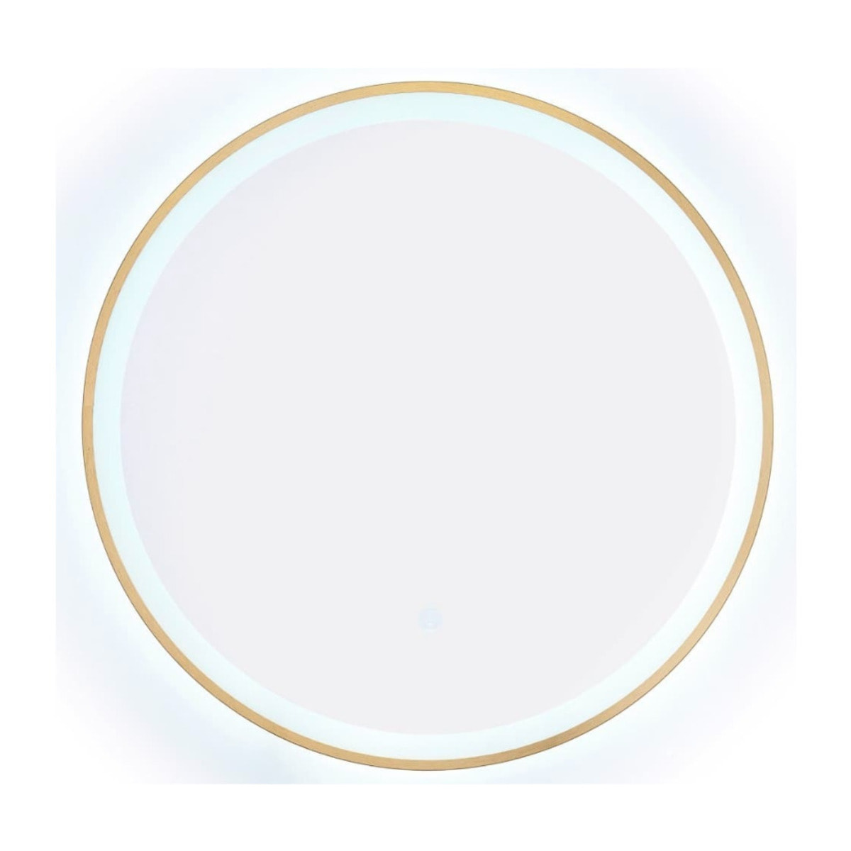 Boho by Siko Miroir mural rond avec capteur 60x60cm, doré (SATZLED60ZL)