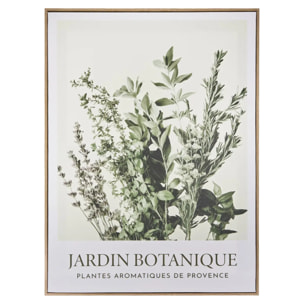Toile imprimée encadrée Cecilia vert 45x60cm