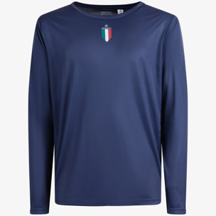 T-shirt Esercito a maniche lunghe sport blu uomo
