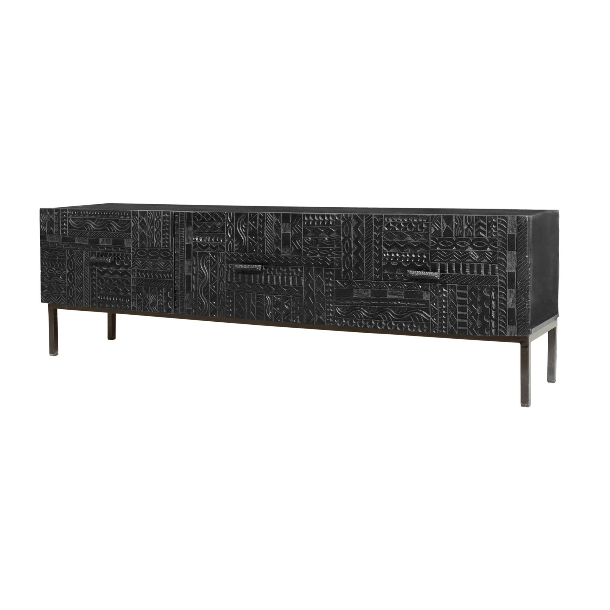 Mueble tv - madera de mango y hierro