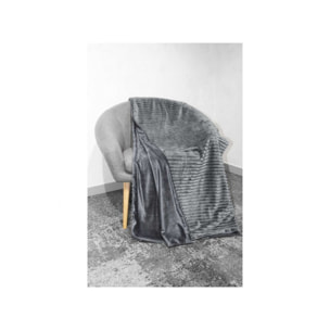 Plaid lumineux effet velours Gris - FUR