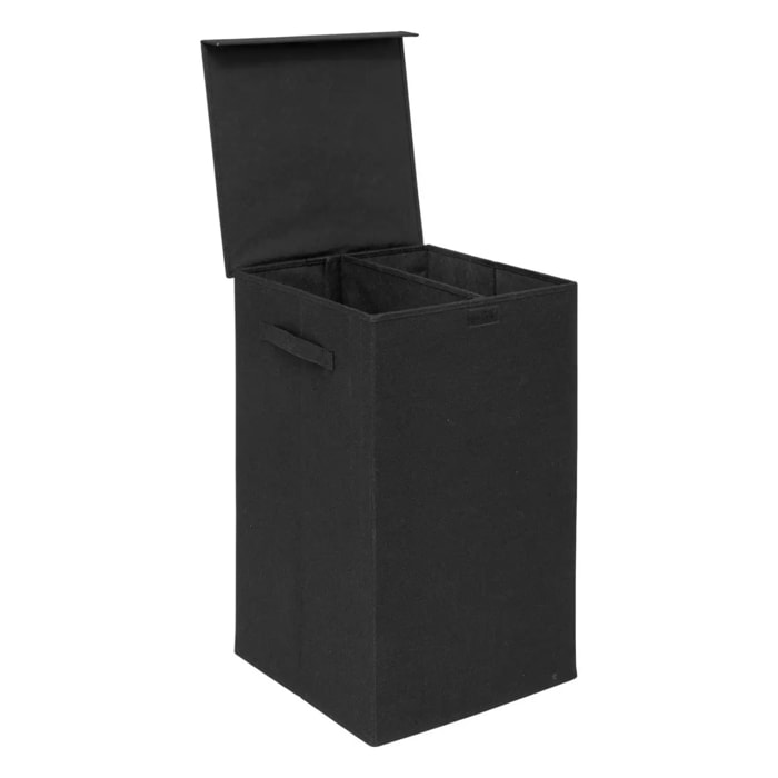 Panier à linge "Colorama" noir 74L