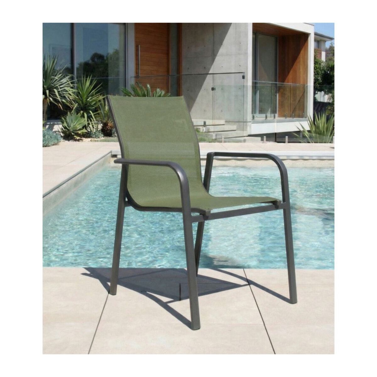 Ensemble table et chaises de jardin  - vert - MIMIZAN