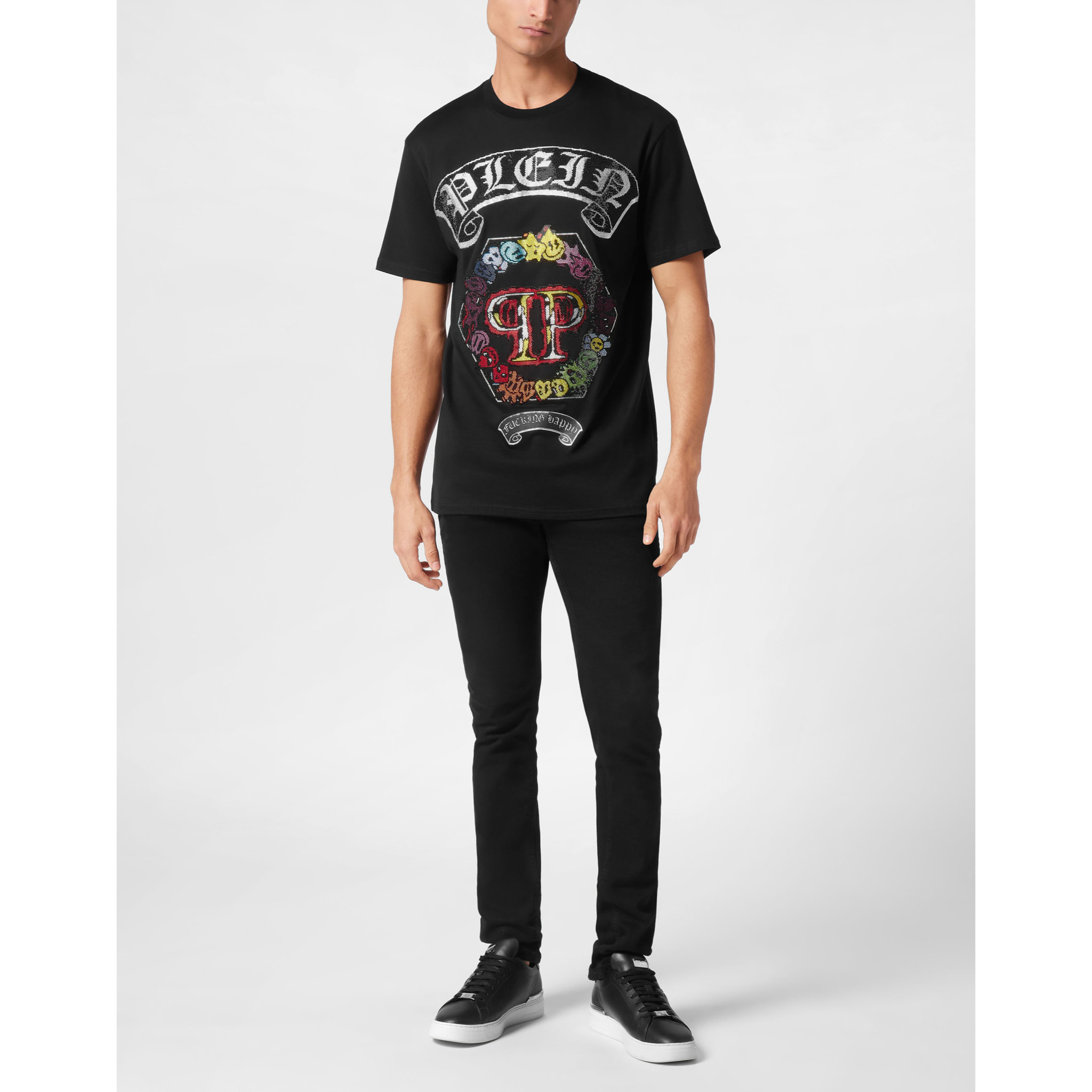 PHILIPP PLEIN T-Shirt Round Neck SMILE