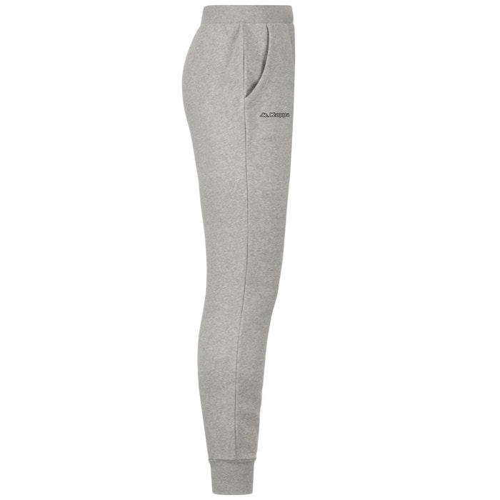 Kappa - Pantaloni Uomo Grigio - Logo Geo Or