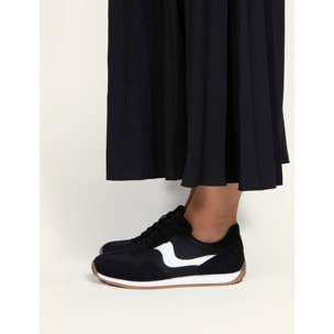 Deportivos de Tejido - Negro - Tacón: Bajo