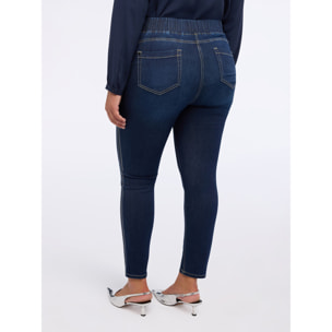 Fiorella Rubino - Jeggings con strass laterale - Blu