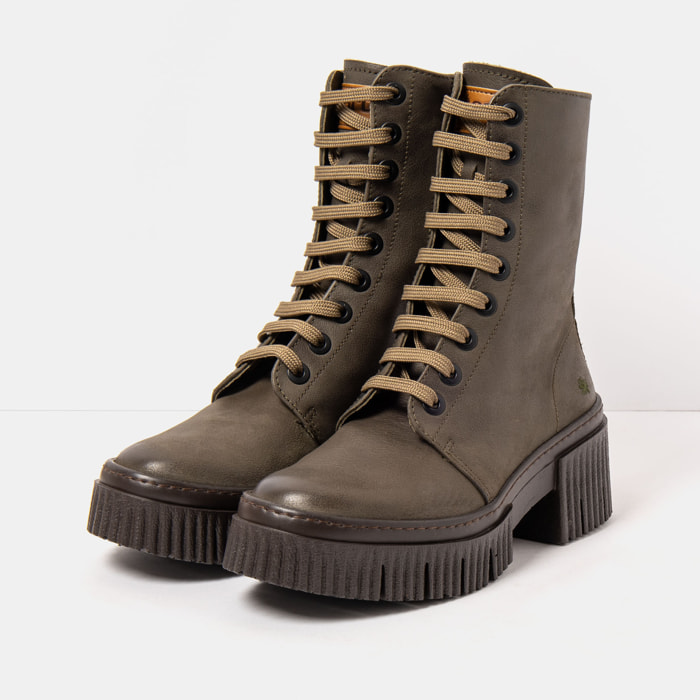 Botines con tacón 1375 ROMA KAKI/YORK color Kaki