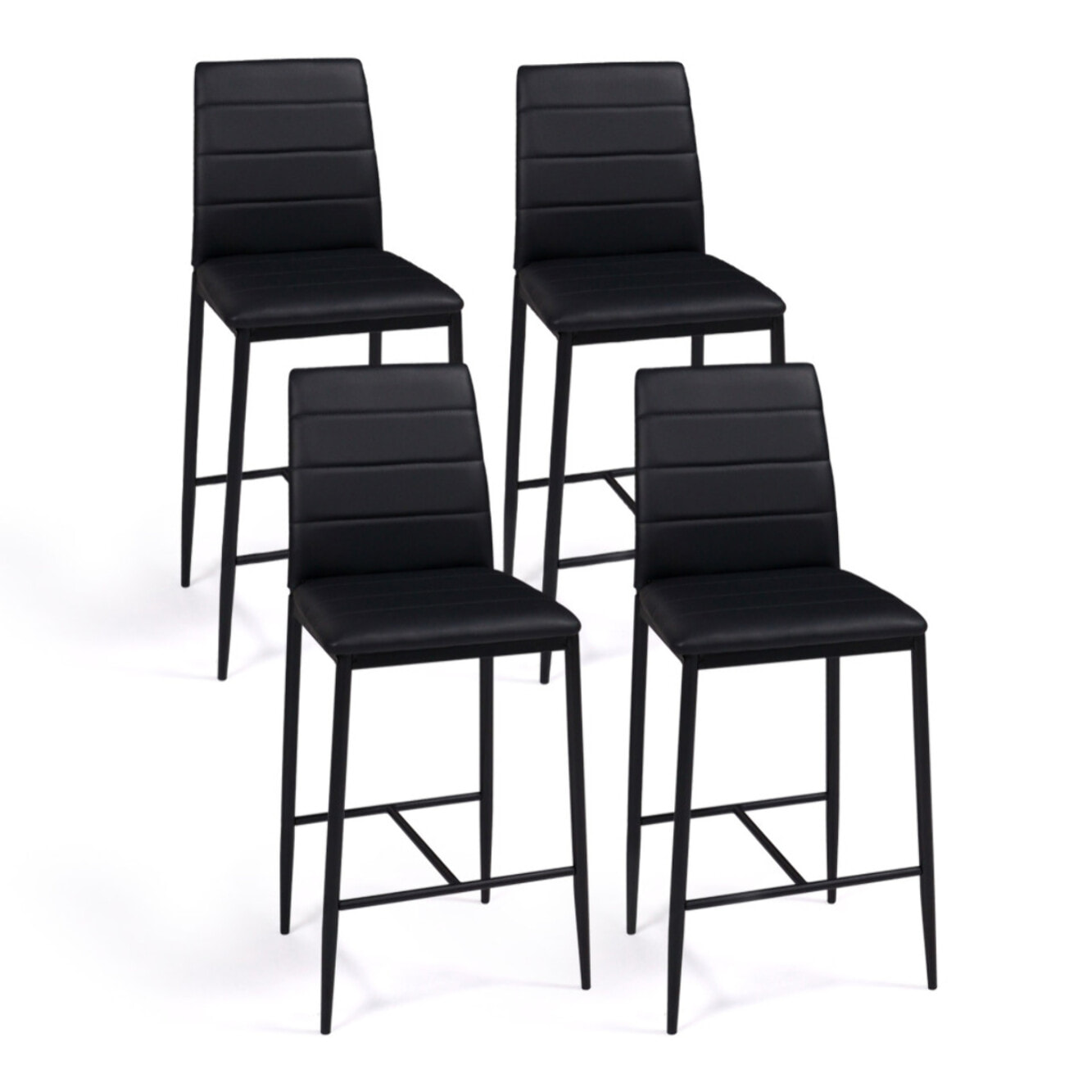 Tabourets de bar Regilux noirs - lot de 4