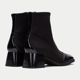 Botin Milan Negro 5 cm