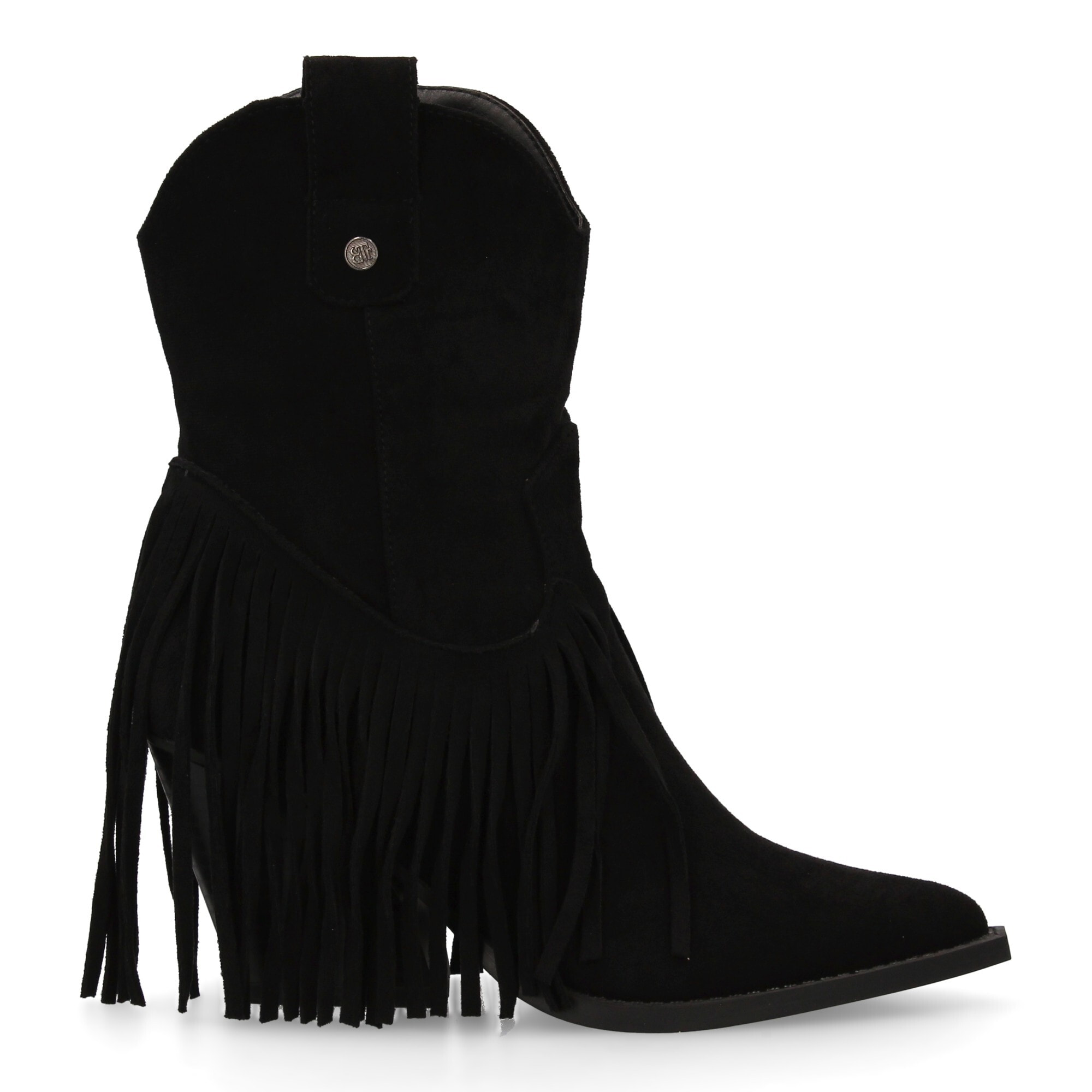Botin mujer con flecos estilo cowboy