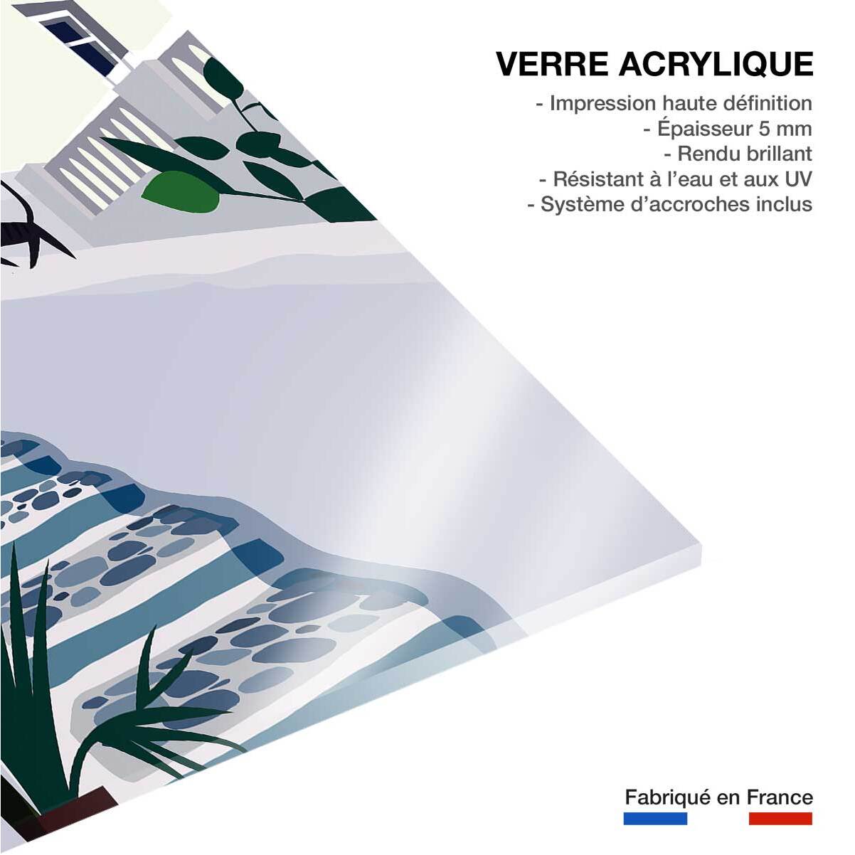 Tableau santorini Tableau plexiglas