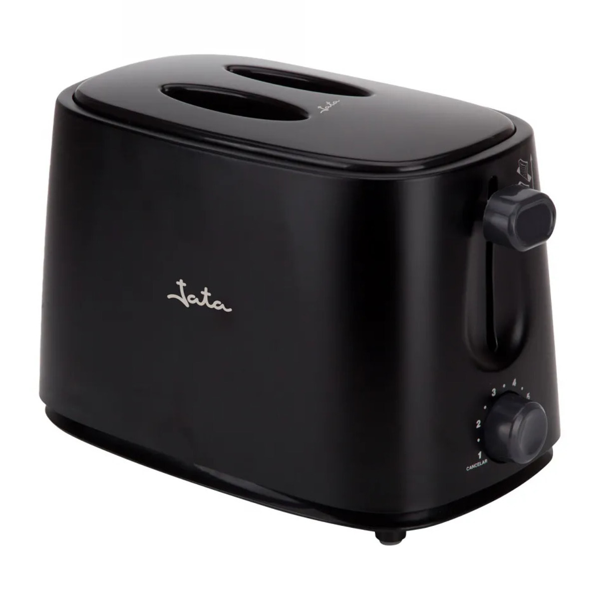 Tostadora JATA TT631 con dos ranuras anchas. 6 niveles de tostado. Con tapa