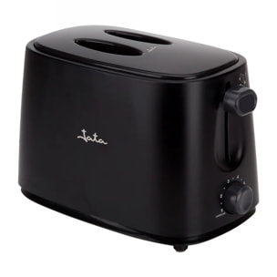 Tostadora JATA TT631 con dos ranuras anchas. 6 niveles de tostado. Con tapa