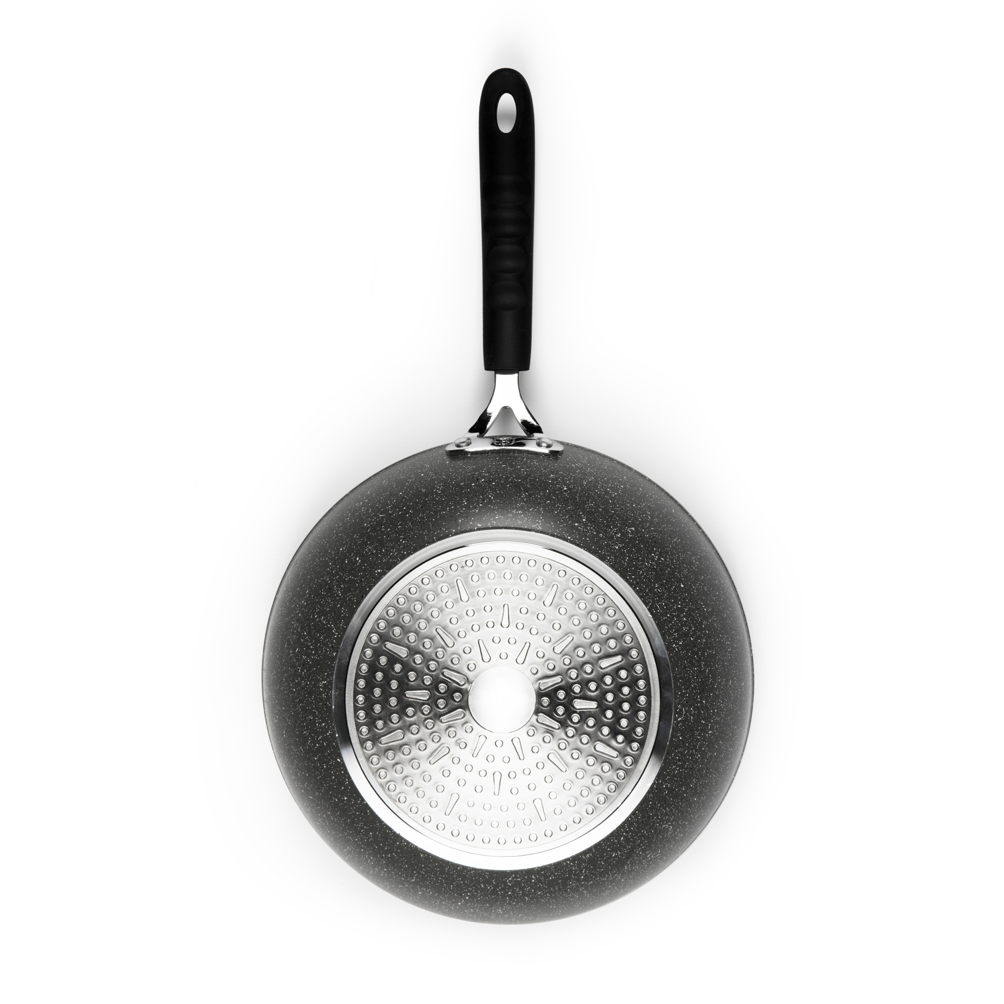 Wok 28 cm Excelsa – Forn-Ok, Alluminio Grigio