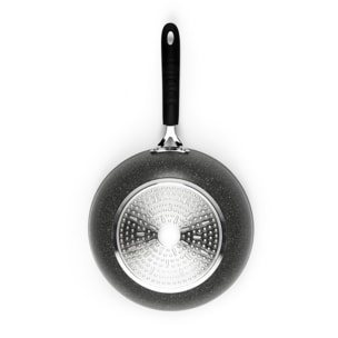 Wok 28 cm Excelsa – Forn-Ok, Alluminio Grigio