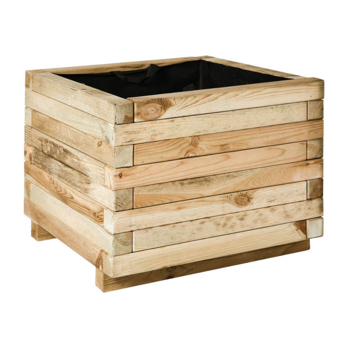 Jardinera Cuadrada 50x50x40 Cm Madera De Pino